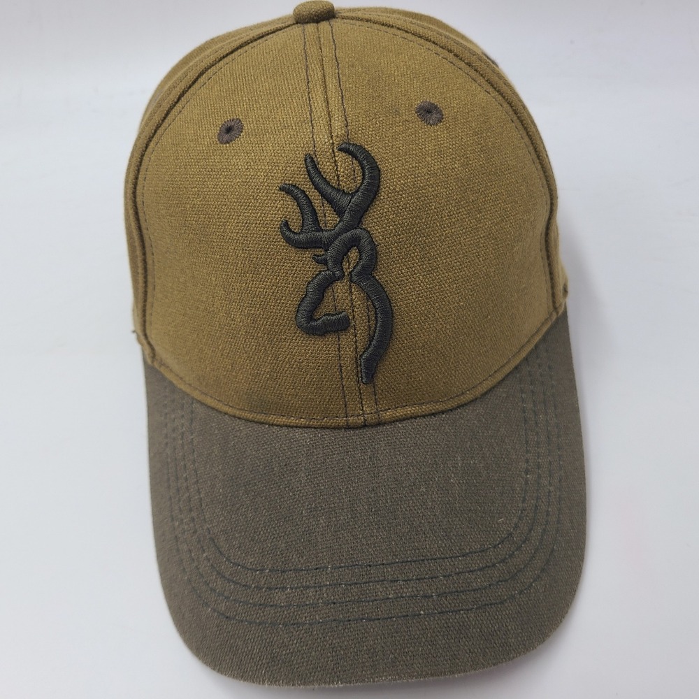 Browning Hat Adjustable (Fits Small) Brown Buckmark Logo Hunting Outdoors Men